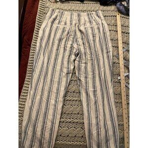 Lauren Ralph Lauren Striped‎ Linen & Viscose Blend Pants Women's Size 6